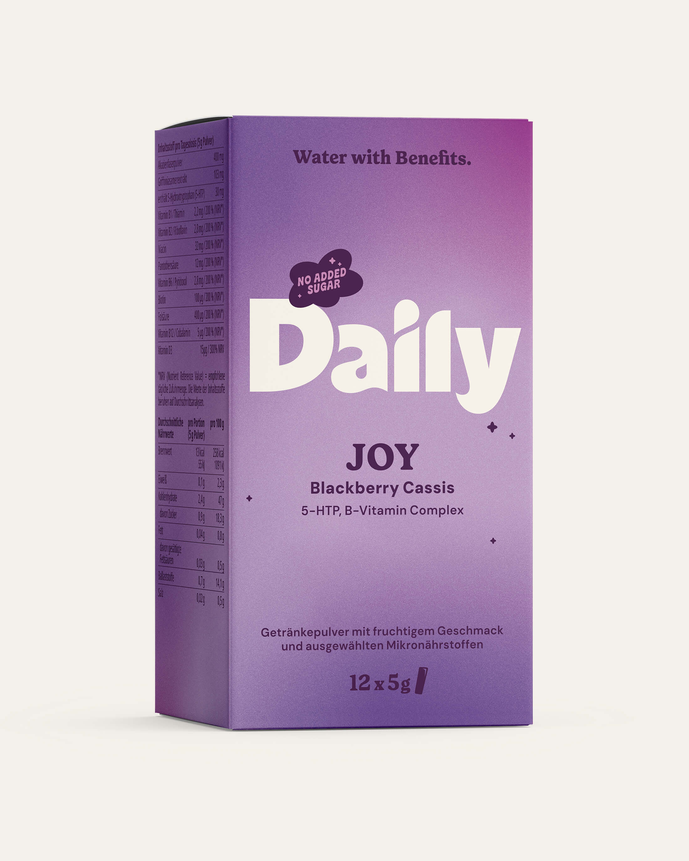 JOY Blackberry Cassis – Daily Feel-Good Drink mit Vitamin-B-Komplex